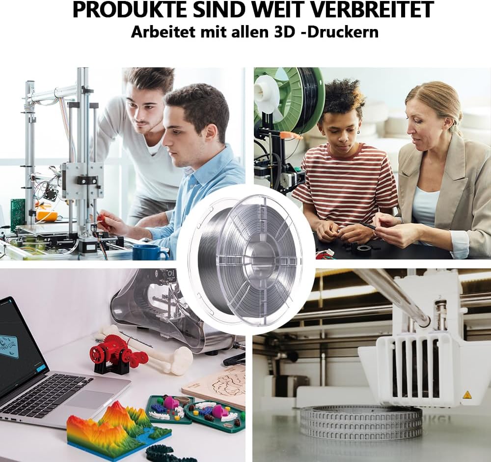 iBOSS PLA Plus (PLA+) Glänzendes Seide 3D Drucker Filament 1,75mm, Seiden filament Masshaltigkeit +/