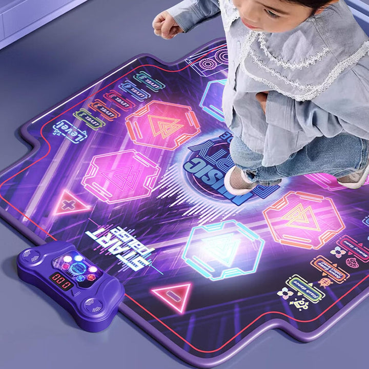 Wakects Tanzmatte mit LED-Effekt, Tanzmatte Spielzeug für Junge Mädchen 100 * 89 Spielzeug Mädchen T