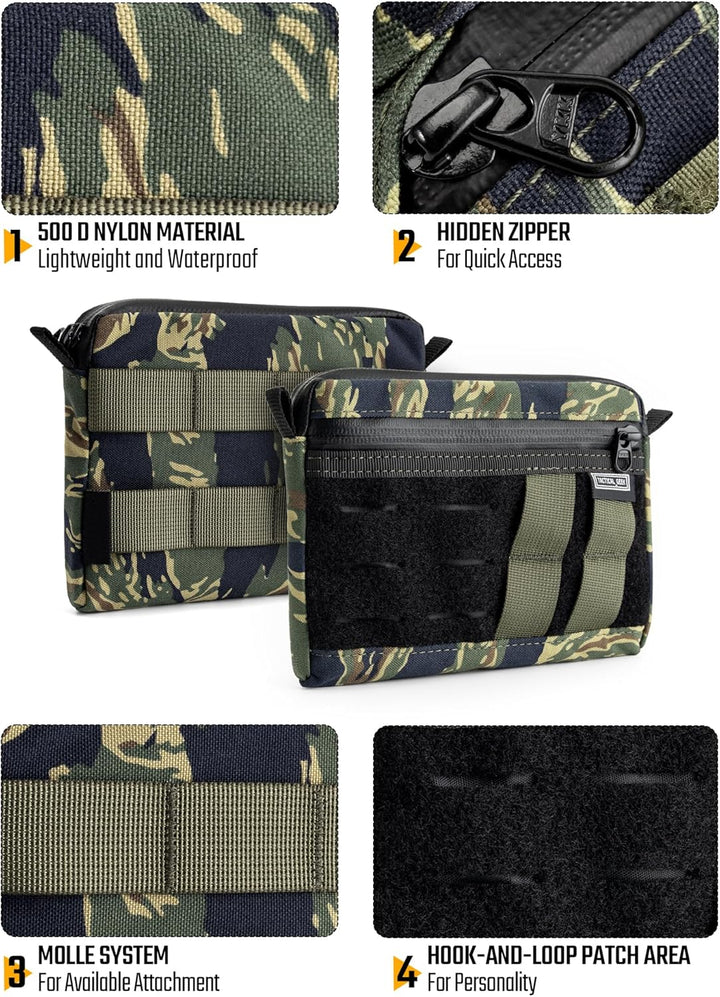 TACTICAL GEEK Molle Tasche Wasserdicht Rucksack Zusatz-Tasche EDC Pouch Multipurpose molle Pouch Uti