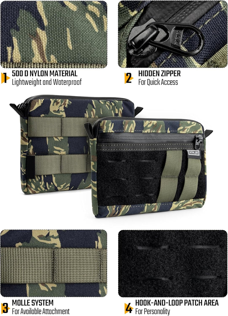 TACTICAL GEEK Molle Tasche Wasserdicht Rucksack Zusatz-Tasche EDC Pouch Multipurpose molle Pouch Uti