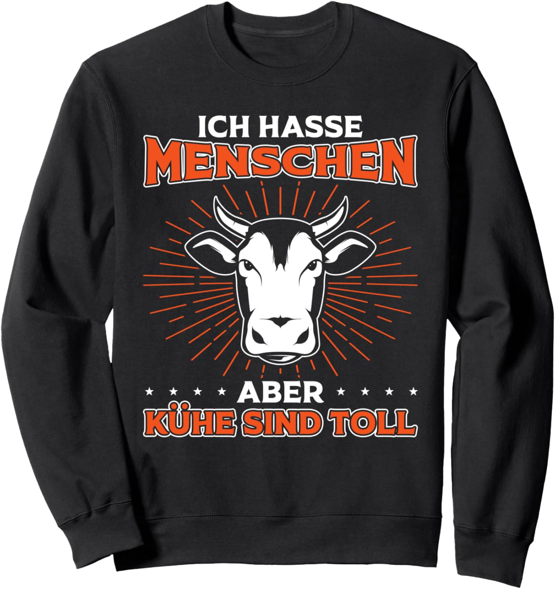 Bäuerin Kuh & Landwirt Ich Liebe Meine Kühe Sweatshirt