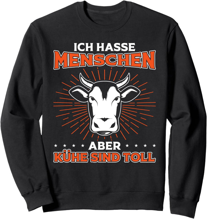 Bäuerin Kuh & Landwirt Ich Liebe Meine Kühe Sweatshirt
