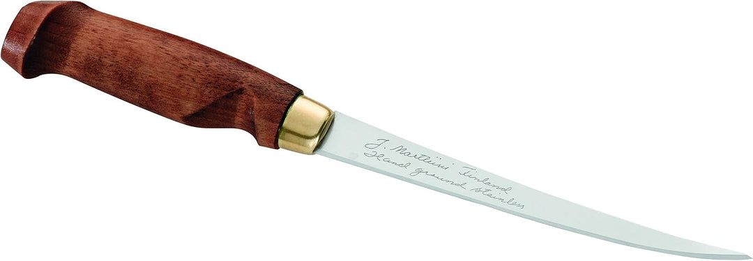 Marttiini 901315 Finnisches Filetiermesser, Klinge 15.5 cm, Birkenholz Griff,,
