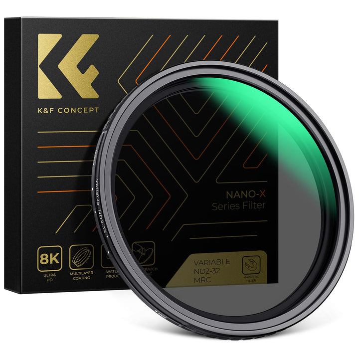 K&amp;F Concept Nano-X Magnetischer ND Filter 67mm Variabler Graufilter ND2-32 (1-5 Stop) Neutral Graufi