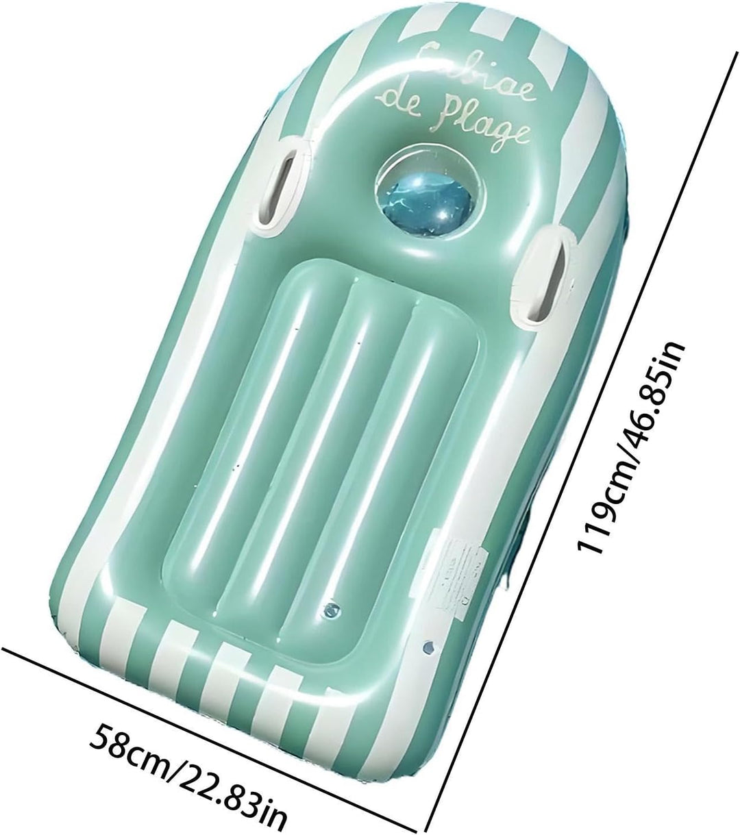 Schwimmbrett | aufblasbares Schwimmbrett mit Griff – Strandspielzeug zum Schwimmen – für Pool, See,