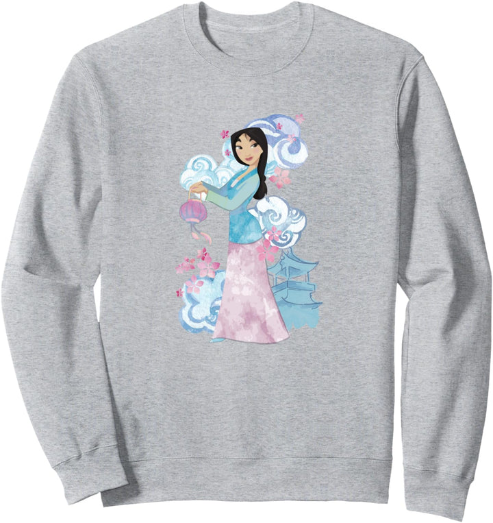 Disney Mulan Watercolor Portrait Sweatshirt