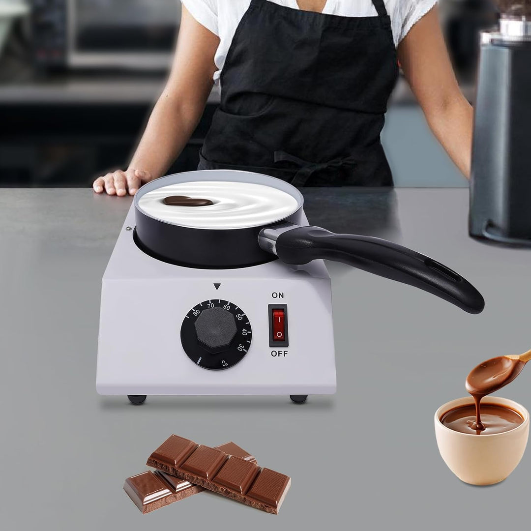 40W Elektrisches Schokofondue bis 2,2 Pfund Schokolade Schokofondue-Set Schokoladen-Fondue Einstellb