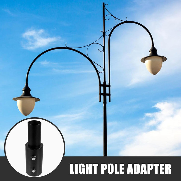 Veemoon Zapfenadapter 76mm 60mm Lichtmast Konverter aus Langlebigem Material für Strassenlaternen un