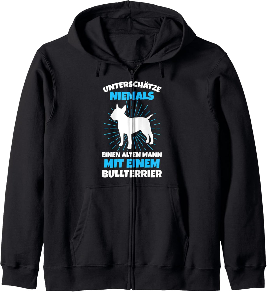 Unterschätze niemals einen alten Mann mitt Kapuzenjacke