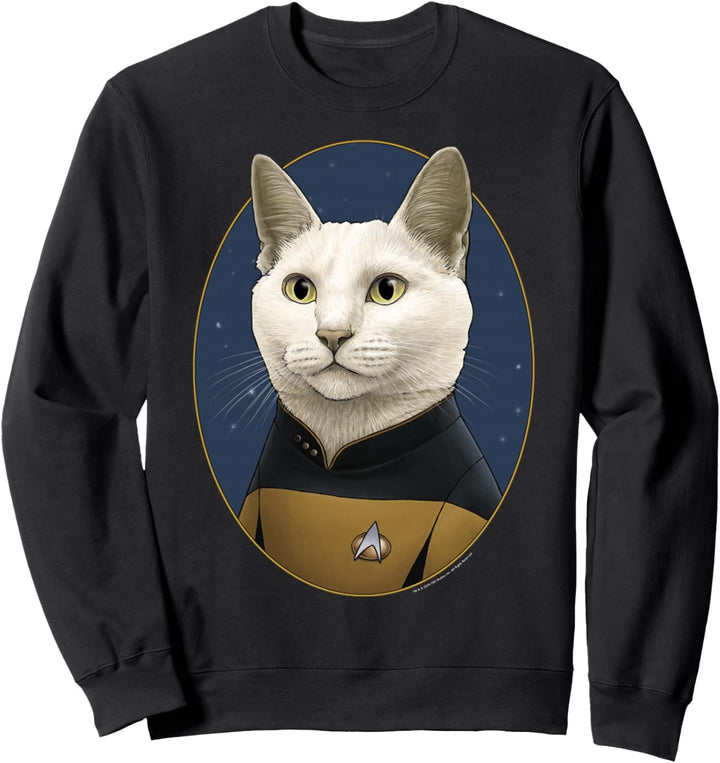 Star Trek: The Next Generation Data Cat Portrait Sweatshirt