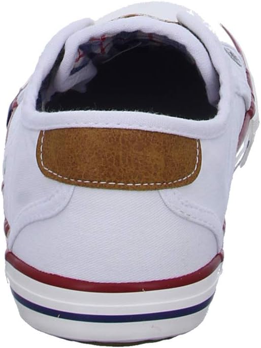 MUSTANG Herren Stiefel Sneaker 43 EU Weiss, 43 EU Wei&#xDF;