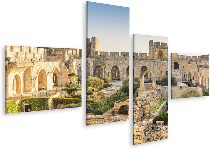 islandburner Bild auf Leinwand Jerusalem Israel Am Davidsturm Bilder Wandbilder Poster Leinwand 150x