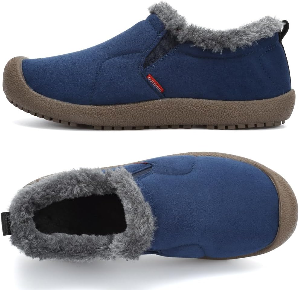 VTASQ Winterstiefel Herren Winterschuhe Gefüttert Warme Schneestiefel Outdoor Rutschfest Kurzschaft