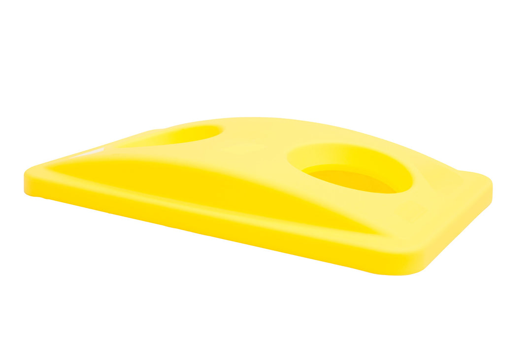 Rubbermaid Commercial Products Slim Jim Bottle and Can Recycling Lid - Yellow gelb für Flaschen und