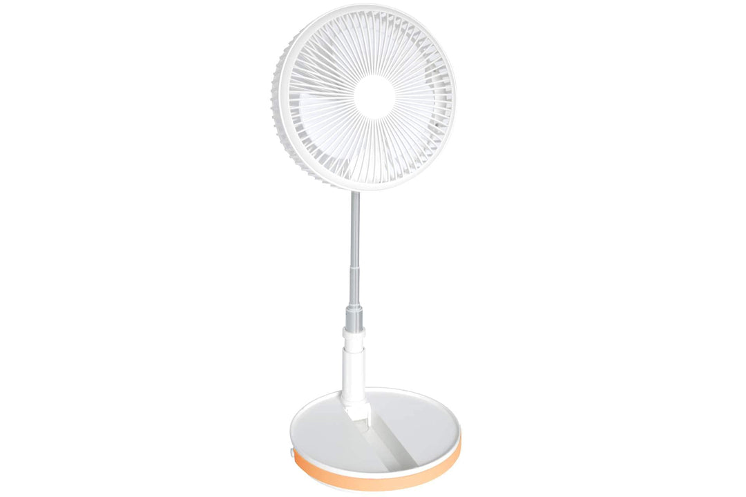Teleskop Ventilator COOL faltbar 20 cm mit 5 Volt Akku weiss
