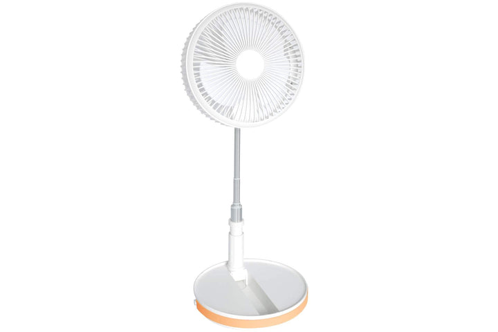 Teleskop Ventilator COOL faltbar 20 cm mit 5 Volt Akku weiss