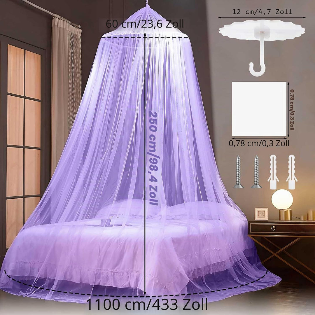 Mückennetz Bett,Moskitonetz Bett 60x250x1100cm,Mosquito Netz Reise,Moskitonetz Reise,Betthimmel Mädc
