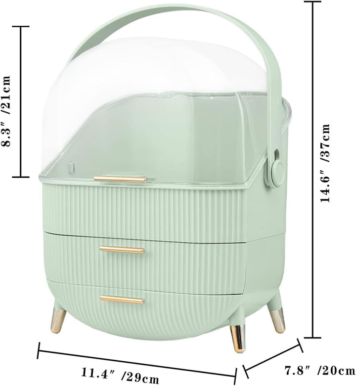 Make-up Organizer Aufbewahrungsbox, Make-up Display-Schachtel mit Deckel, staubdichte wasserdichte K