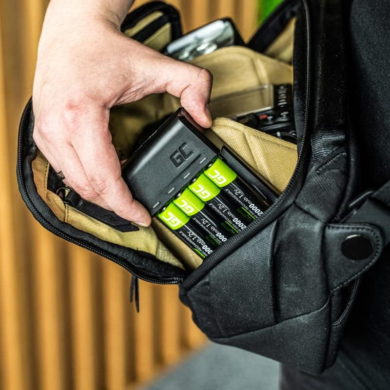 Green Cell VitalCharger Batterieladegerät Ladegerät + 4X AAA 800mAh für NI-MH AA AAA R6 R03 Mignon A