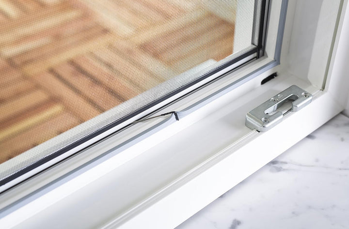 hecht international 100690502-VH Fliegengitter Fenster MASTER SLIM 80x100 cm in Braun, 80 x 100 cm