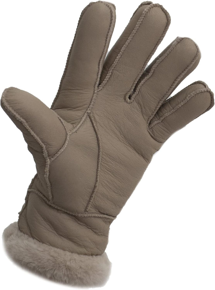 Reissner Lammfelle Fingerhandschuhe HDS-FINGER2 Merino Lammfell Nappa Leder in schwarz, beige und wa