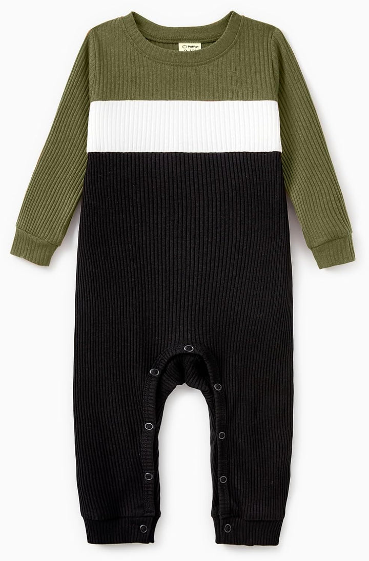 PATPAT Familien Outfit Set Langarm Herbst, Partnerlook Mutter Tochter Kleid Mutter Kind Kleider Mama