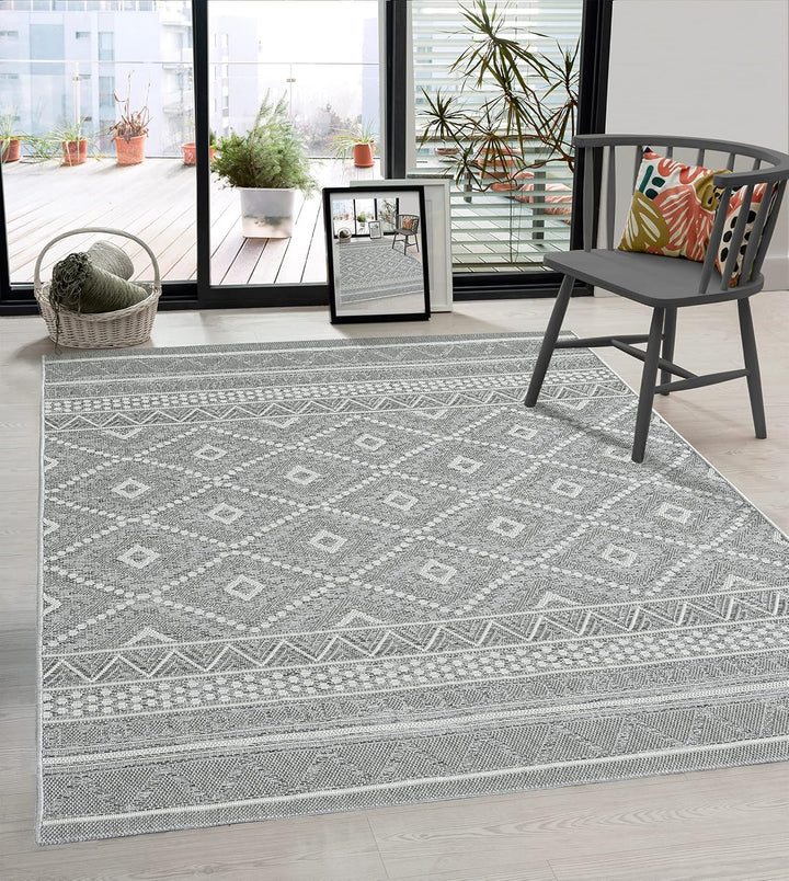 the carpet Calgary - moderner Teppich für Wohnzimmer & Esszimmer, Robustes, pflegeleichtes Flachgewe