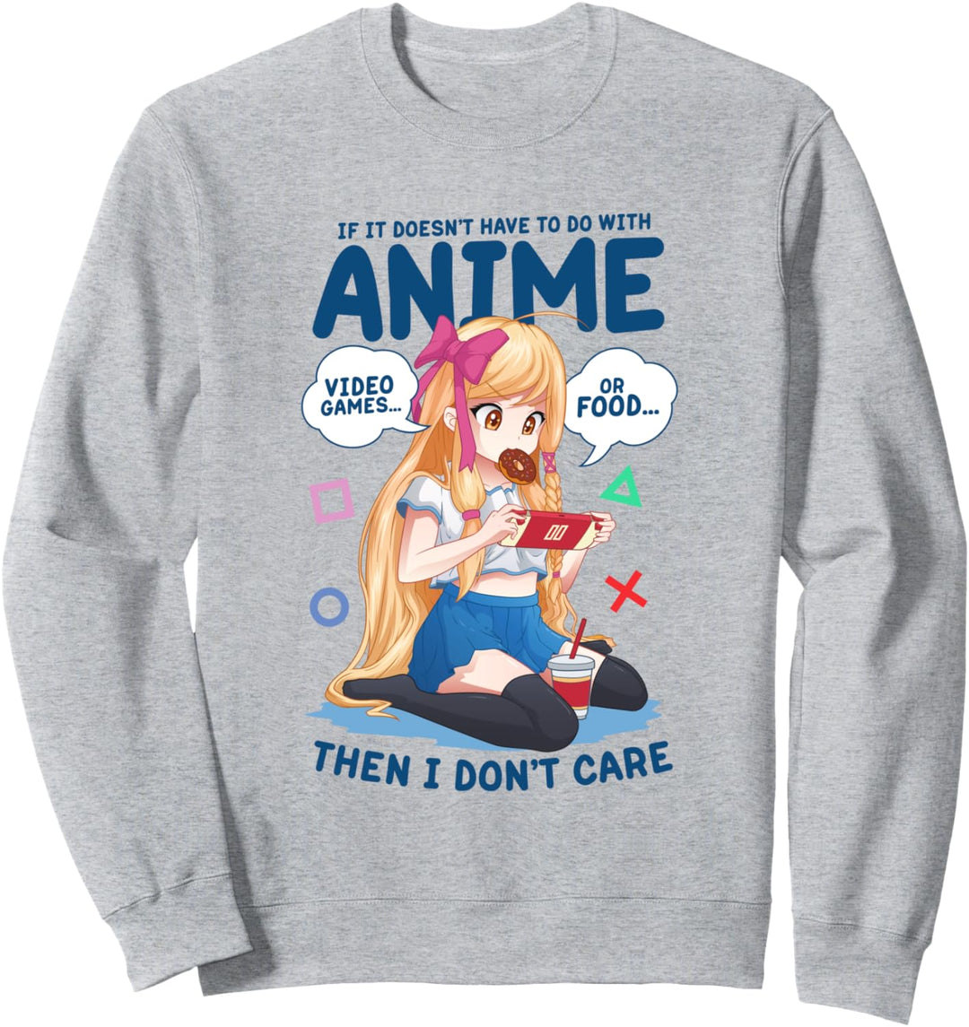 Kawaii Niedliches Anime Mädchen Otaku Japanisches Gamer Sweatshirt