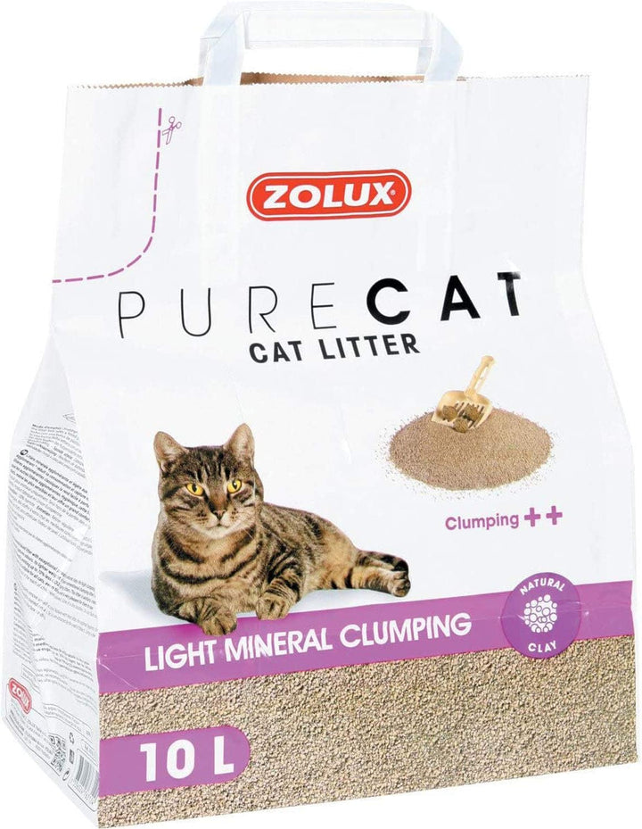 Zolux Pure Cat Katzenstreu, mineralisch klumpend ++ leicht, 10 l