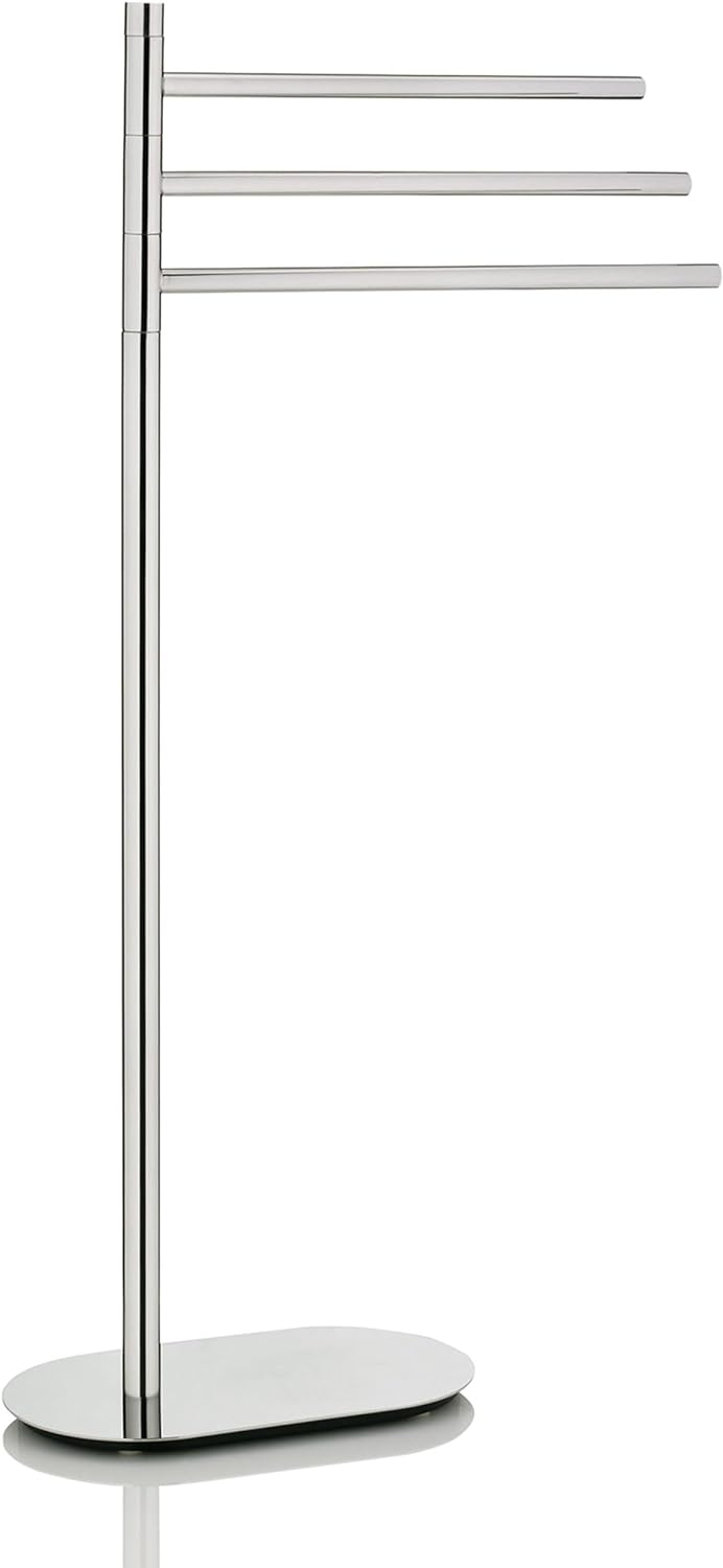 Kela 22699 Handtuchhalter, 3 Stangen, Rostfrei, Edelstahl 18/10, 92,5 cm Höhe, Lucido, Silber Glänze
