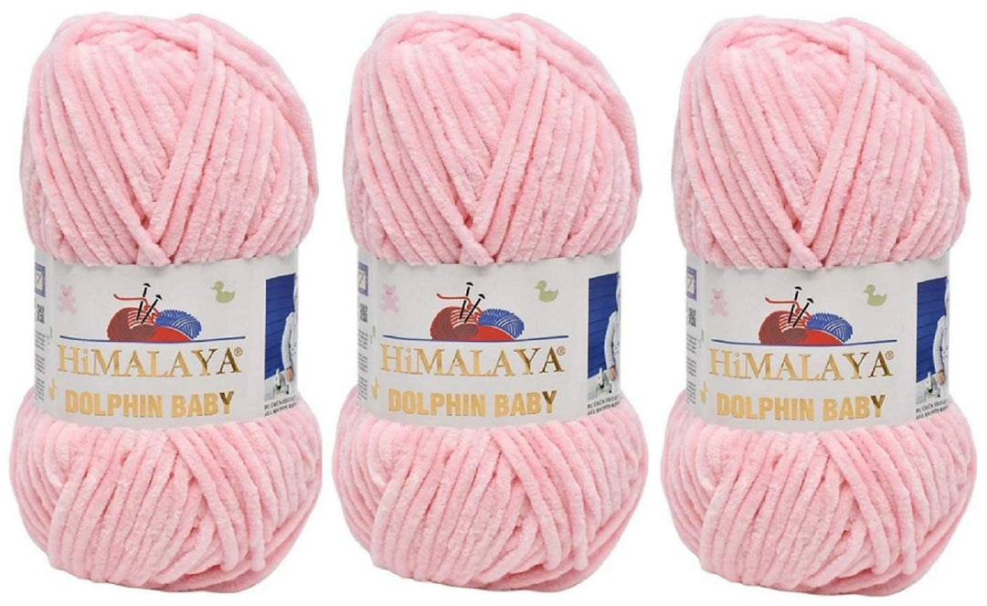 3 Knäuel Himalaya Dolphin Baby Garn 390 Yards 3x100g Super Bulky Baby Decke Garn (80319), 80319