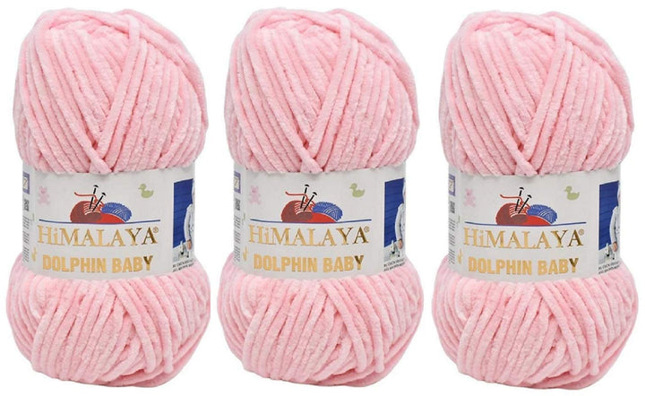3 Knäuel Himalaya Dolphin Baby Garn 390 Yards 3x100g Super Bulky Baby Decke Garn (80319), 80319