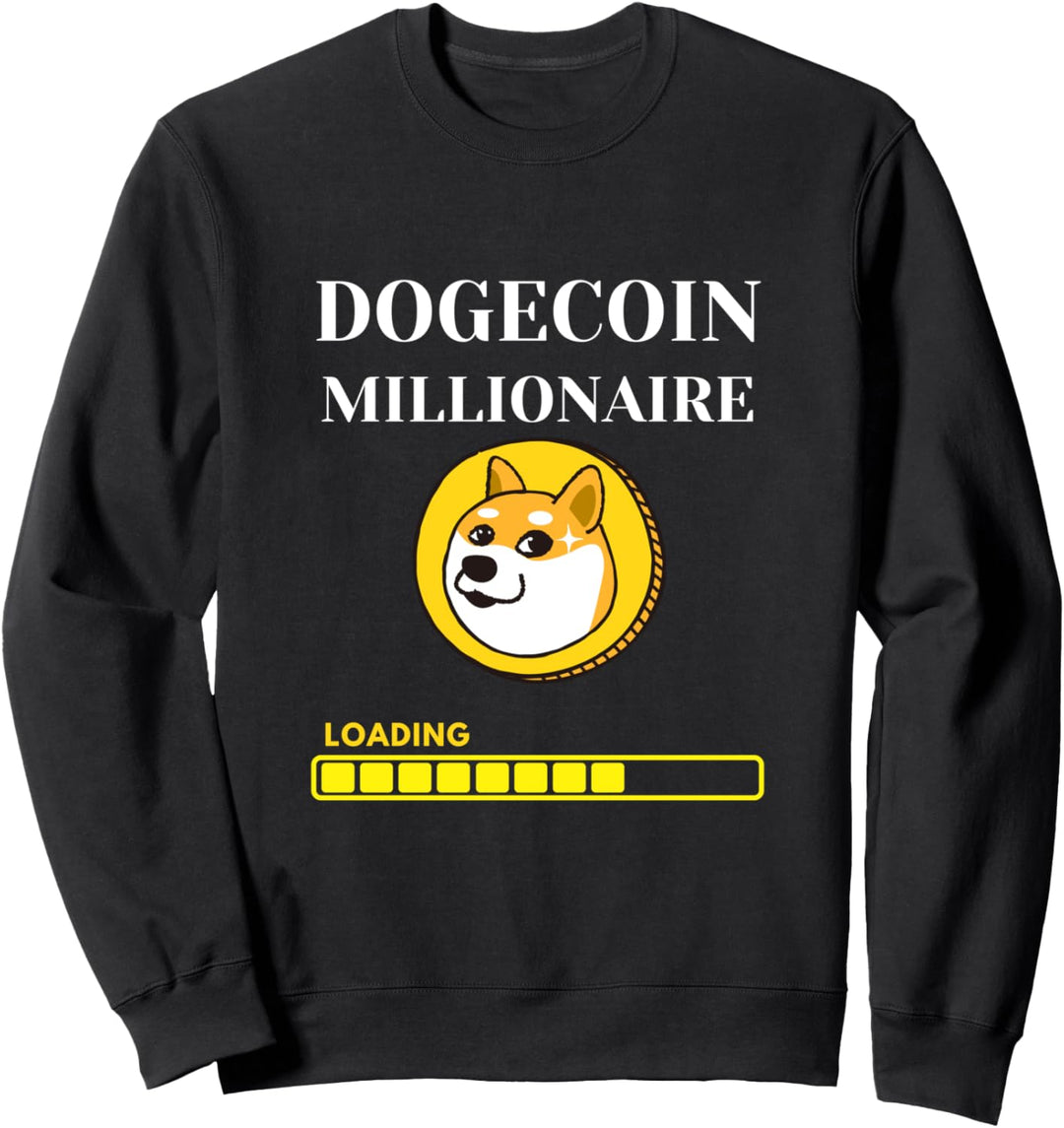 Lustiger Dogecoin-Millionär, der Cryptocurrency Crypto lädt Sweatshirt