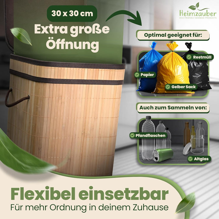 Mülleimer Küche, Gelber Sack Ständer, 80L, Müllsackständer, Mülleimer Gelber Sack, Abfalleimer Küche