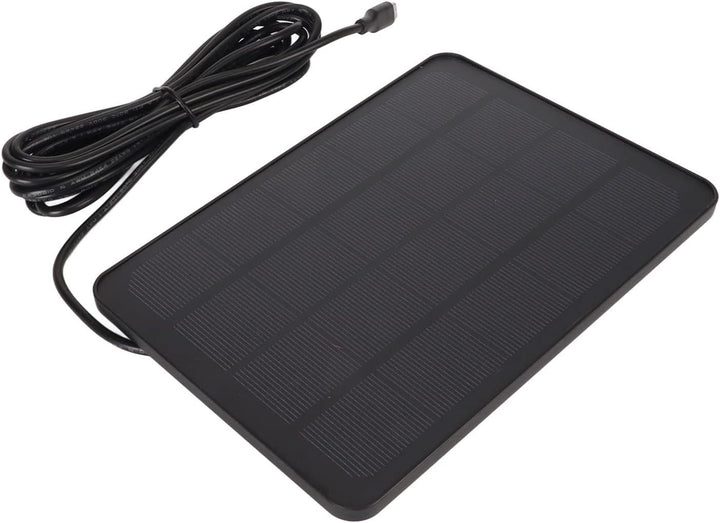 Solar-Ladepanel, 5-V-Solar-Ladepanel, Breite Kompatibilität, Stabile Stromversorgung für USB C (Schw