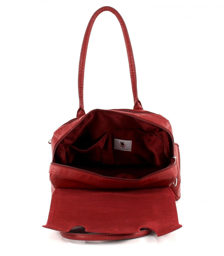 LÄSSIG Baby Wickeltasche Babytasche Stylische Tasche inkl. Wickelzubehör/Tender Brief Bag Red Dragon