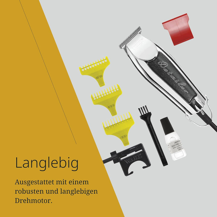 Wahl Detailer Trimmer - Leistungsstarker kabelgebundener Trimmer für Kantenbearbeitung und Detailarb