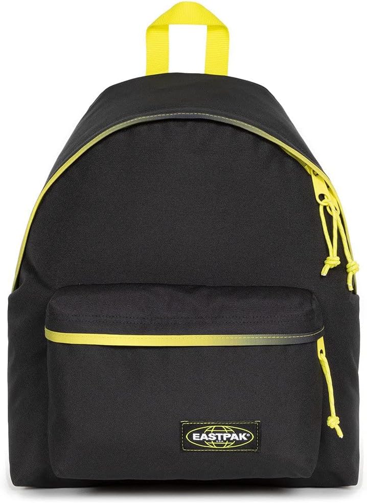 EASTPAK Gepolsterter PAK'R Rucksack, 40 cm, 24 L, Kontrastqualität, Limettengrün (Schwarz), Kontrast