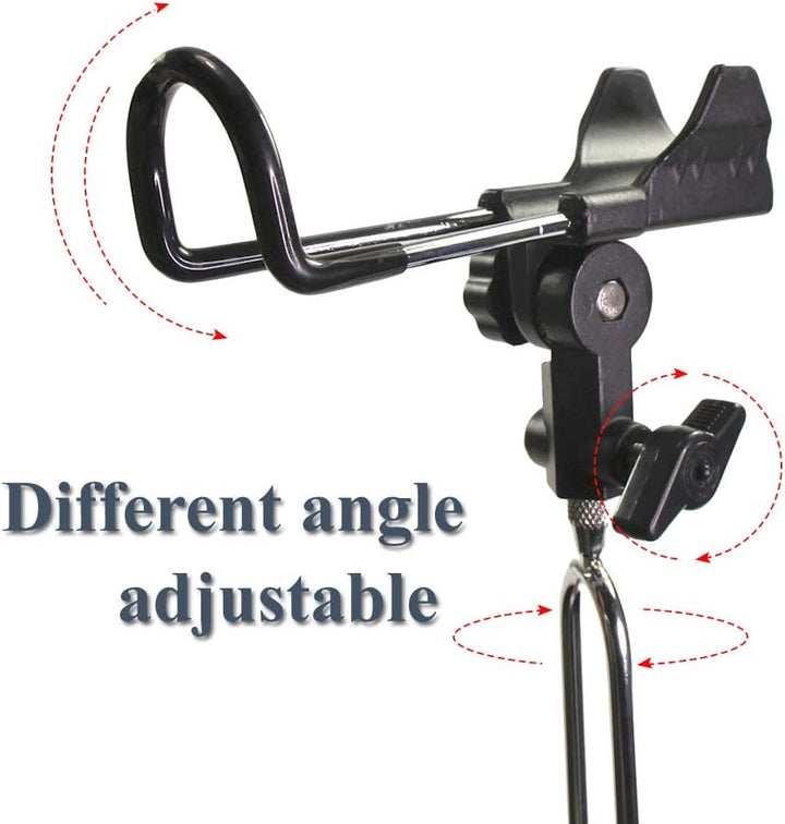 Croch 2 x Rutenhalter 360° Verstellbar Hallter für Angelruten Edelstahl Stark und Stabil Nue Version