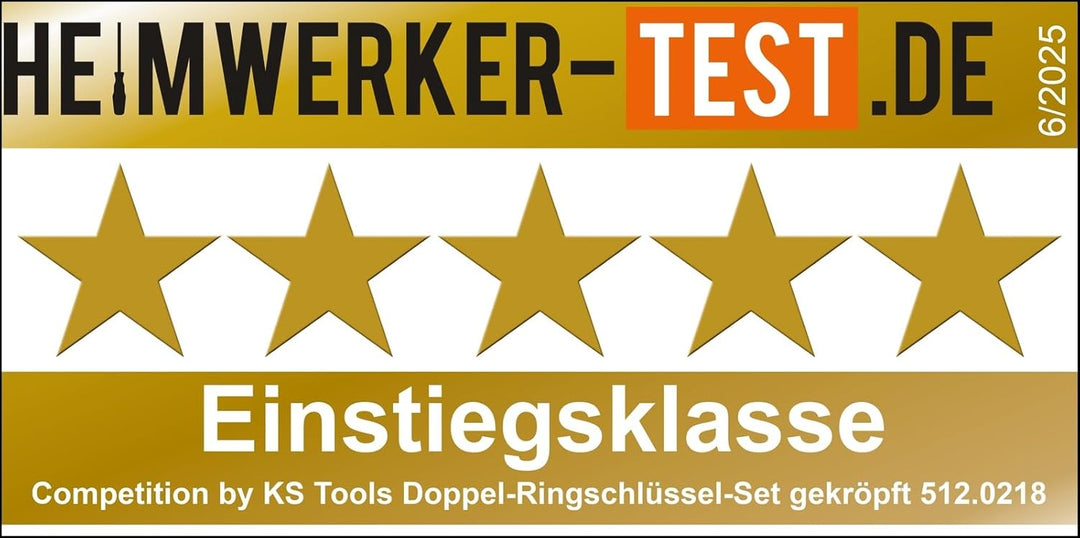 COMPETITION 512.0218 Doppel-Ringschlüssel-Satz, gekröpft, 8-tlg (Powered by KS TOOLS)