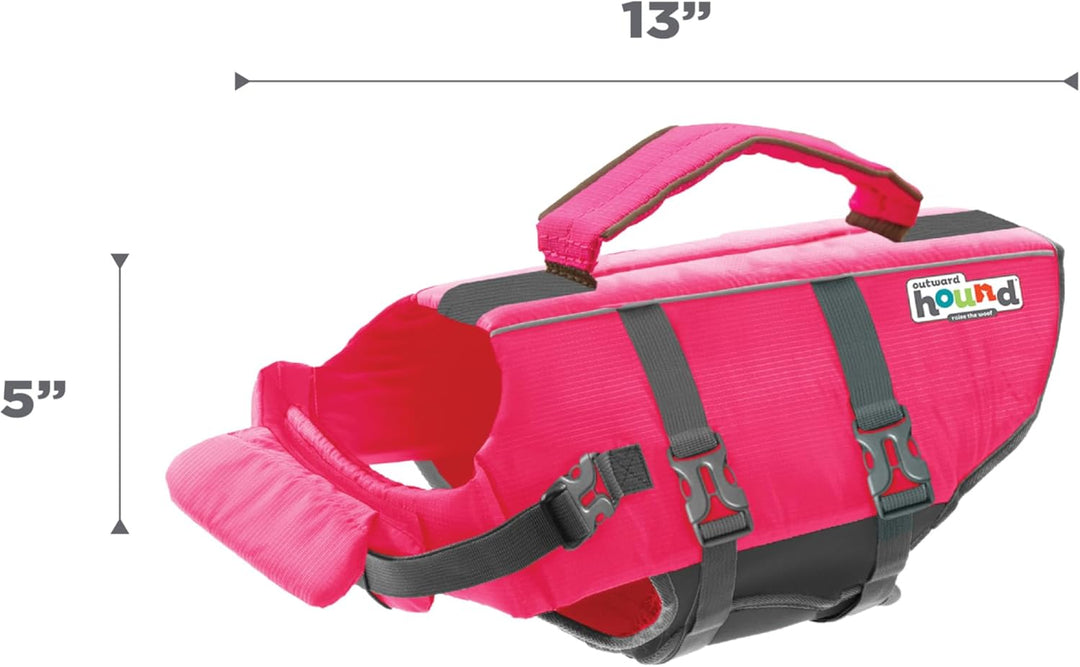Outward Hound Granby Splash Schwimmweste für Hunde, Grösse S, Pink Granby (Flotation) Small rose, Gr