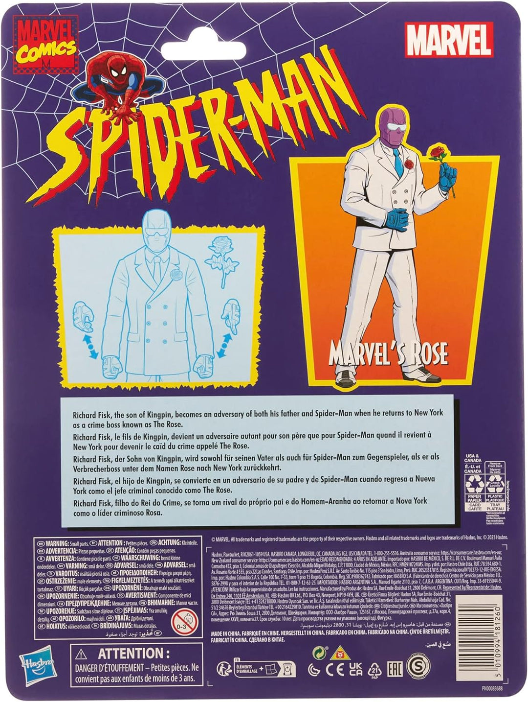 Spider-Man Hasbro Marvel Legends Series Marvel's Rose, 15 cm grosse Legends Action-Figur zum Sammeln