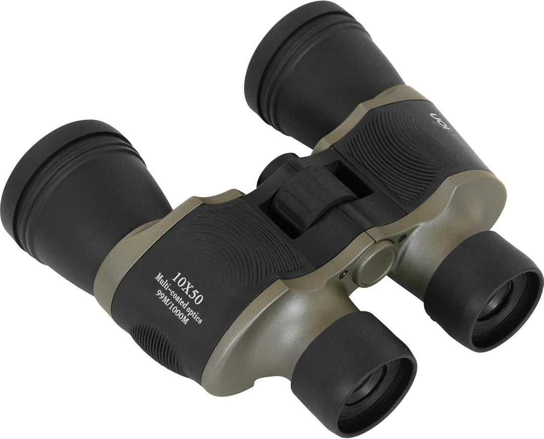 Albatross 10x50 Fernglas | für Jugendliche und Erwachsene | Kompakt & klein | Dachkant BK-7 Optik |