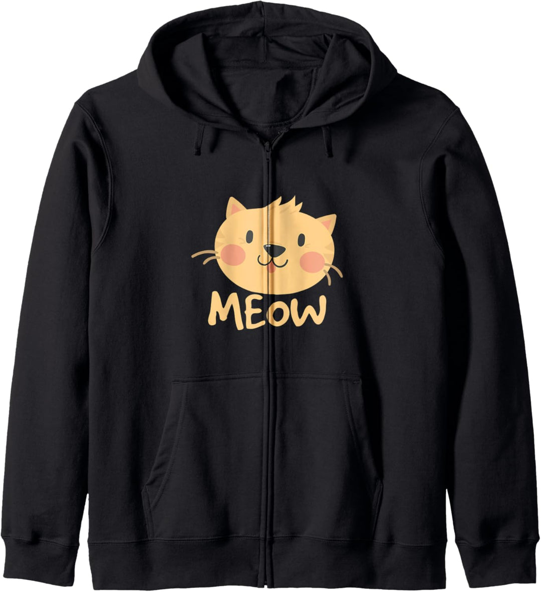 Niedliches Katzen Cartoon Lustiges Geschenk Fun Kapuzenjacke