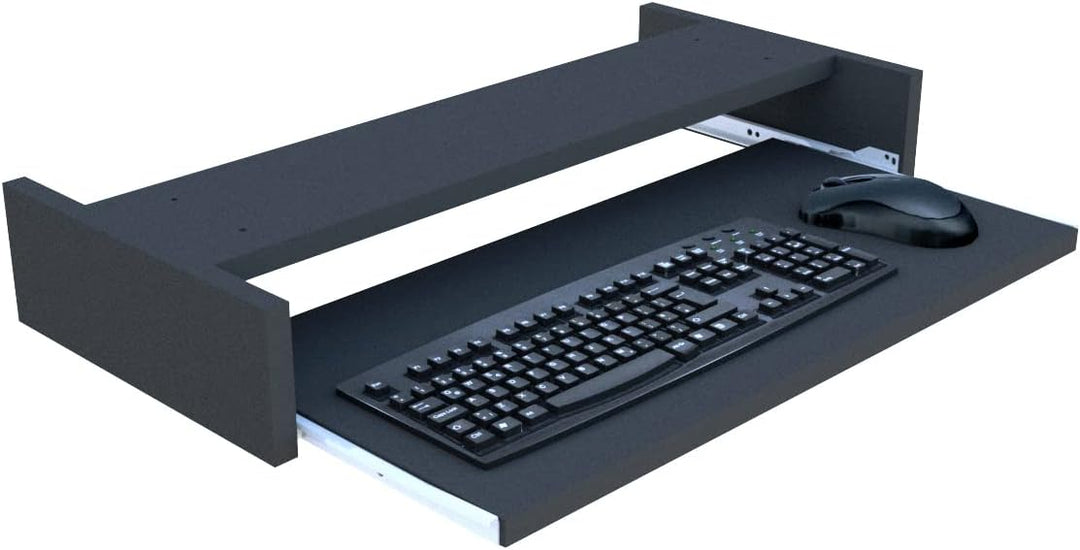 Henor Abnehmbare Tastaturablage aus FSC® Holz 68 x 31 x 9 cm unter Schreibtisch Graphit 68x31x9 Grap