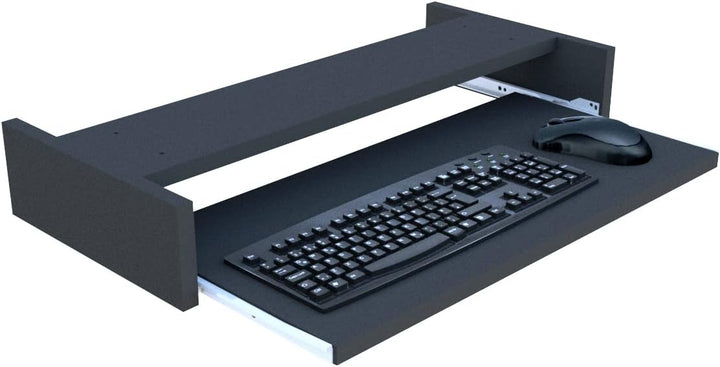 Henor Abnehmbare Tastaturablage aus FSC® Holz 68 x 31 x 9 cm unter Schreibtisch Graphit 68x31x9 Grap