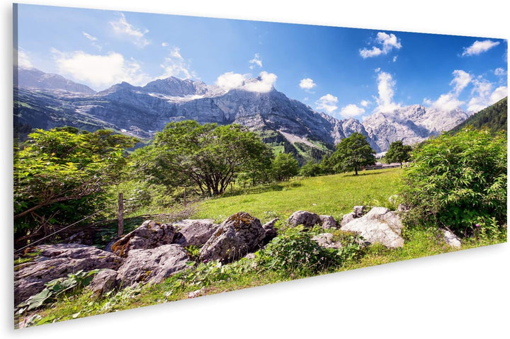 islandburner Bild auf Leinwand Karwendelgebirge In Österreich Europäischen Alpen Wandbild Poster Kun