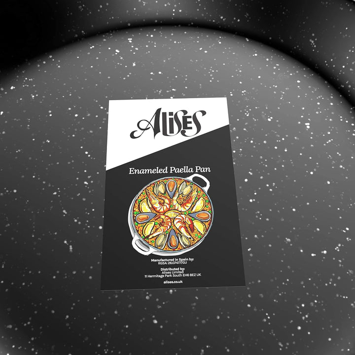Alises - Paella-Pfanne aus emailliertem Kohlenstoffstahl (natürliche Antihaftbeschichtung) - Paella