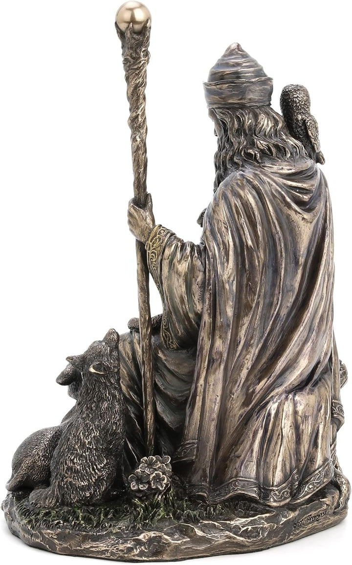 Veronese Design Veles Der slawische Gott der Rinder und der Unterwelt, kaltgegossenes Kunstharz, Ant