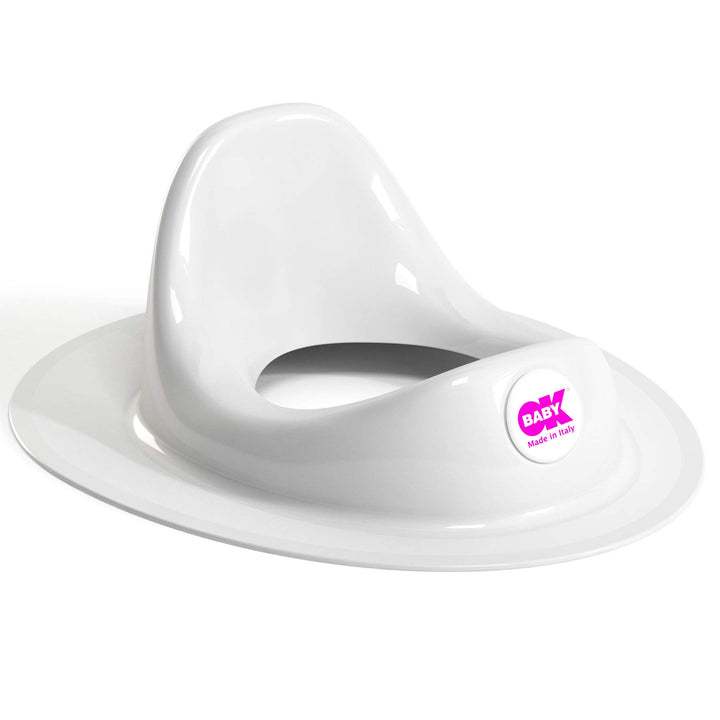 OKBABY Ergo - Toilettentrainersitz, bequemer und ergonomischer Sitz - für Kleinkinder - Weiss, Weiss